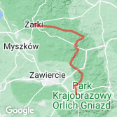 Mapa Ogrodzieniec - Żarki